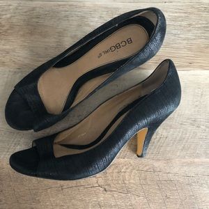 BCBG Open Toed High Heels